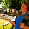 Dana Roy: Serving at the neighbourhood "Strawberry Festival", Ajax.