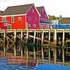 Red and Blue: Lunenburg, Nova Scotia, Canada